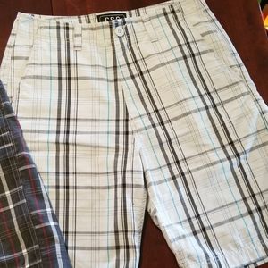 2 for $12 Men's size 32 plaid shorts